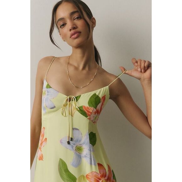 Anthropologie Floral Midi Dress - Yellow and Multicolor - Picture 5 of 12